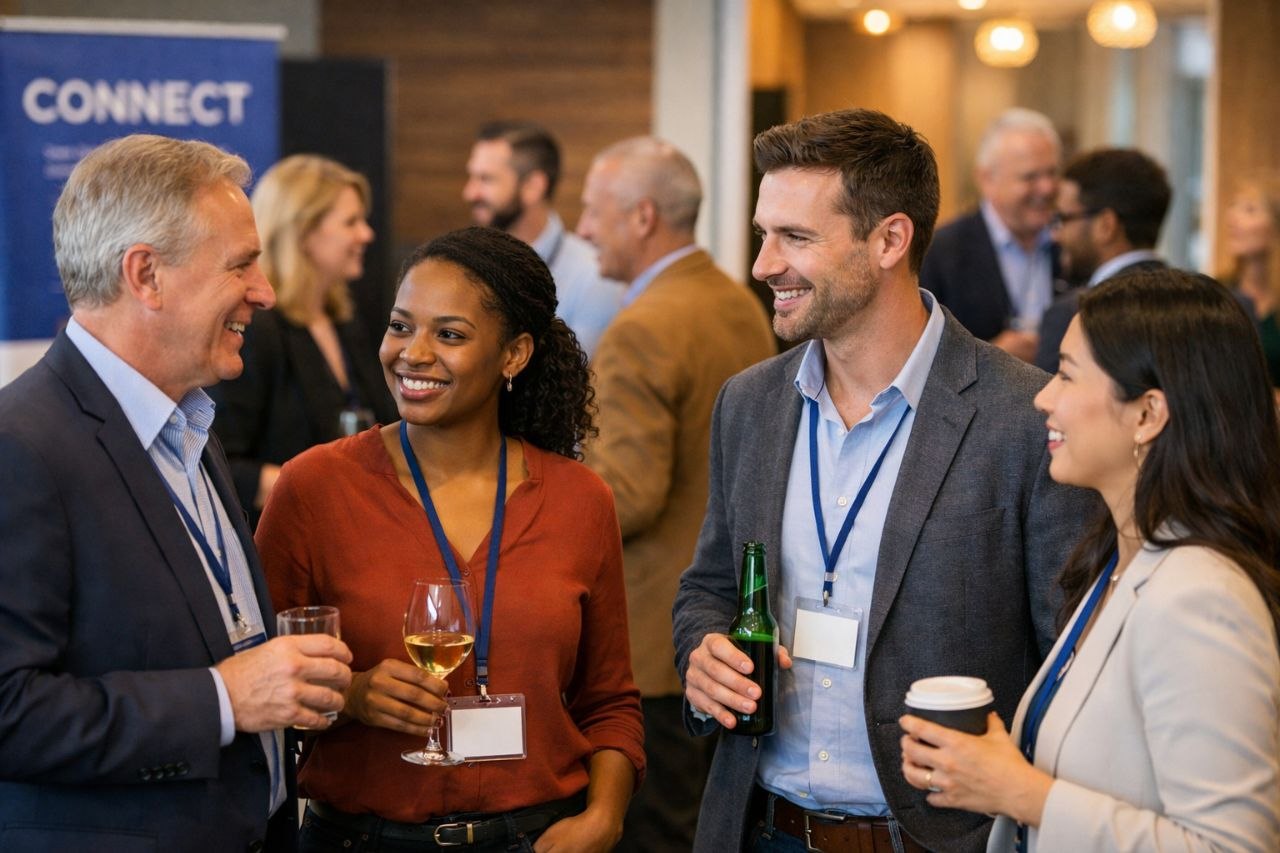 Professional networking at Streak of Light event